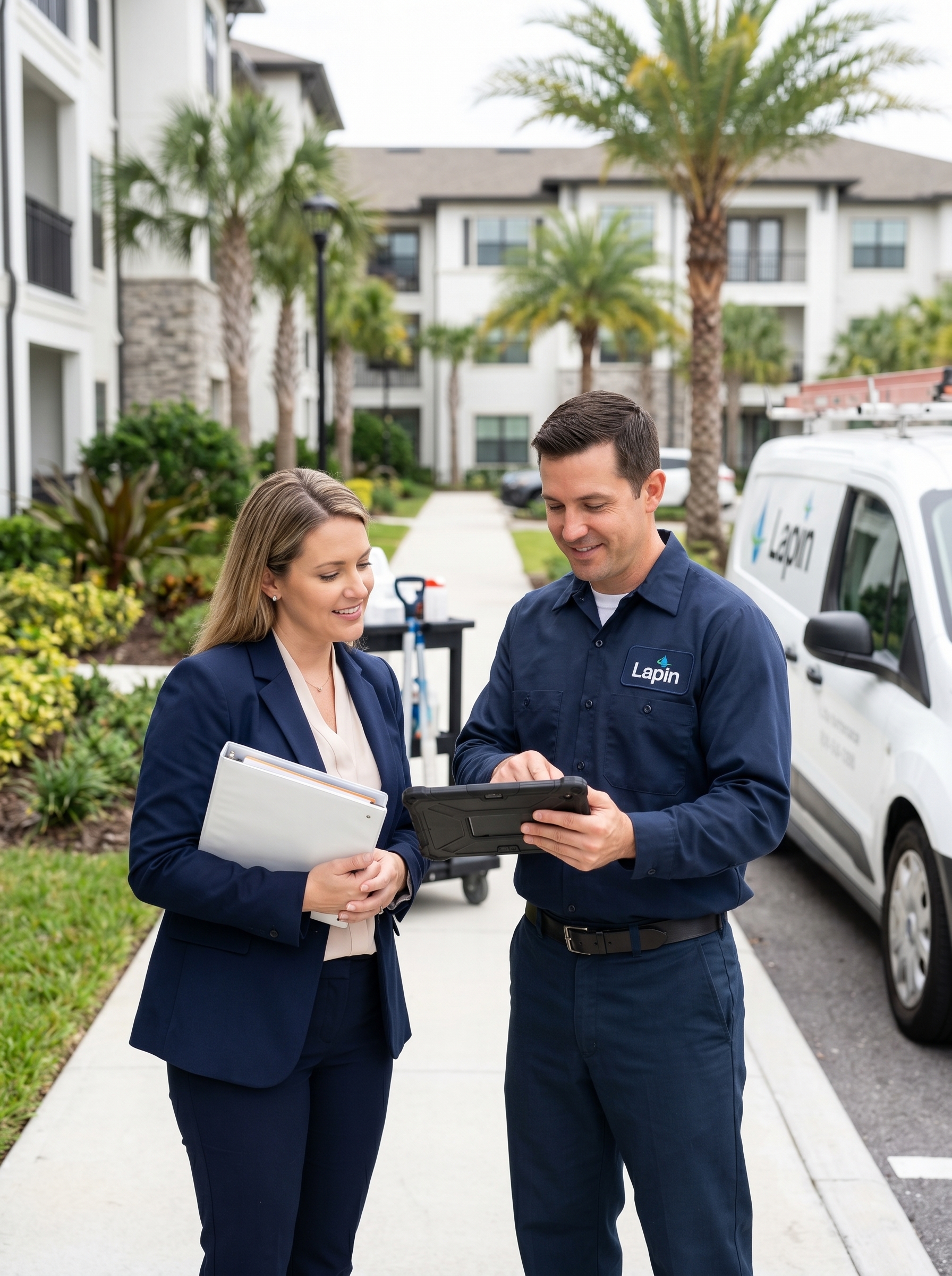 Lapin Services for property managers specialist working on-site