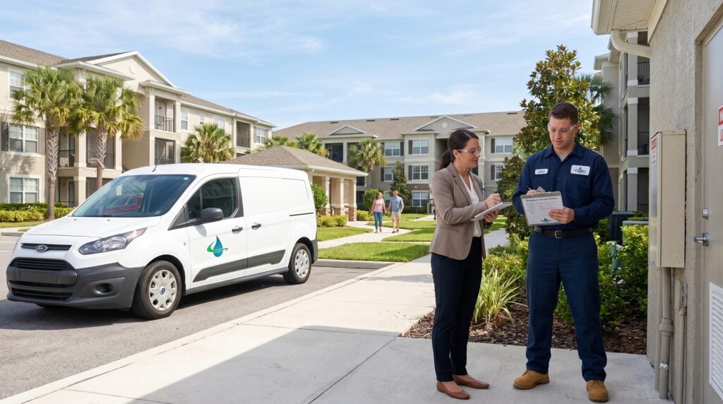Lapin Services crew and equipment for for property managers