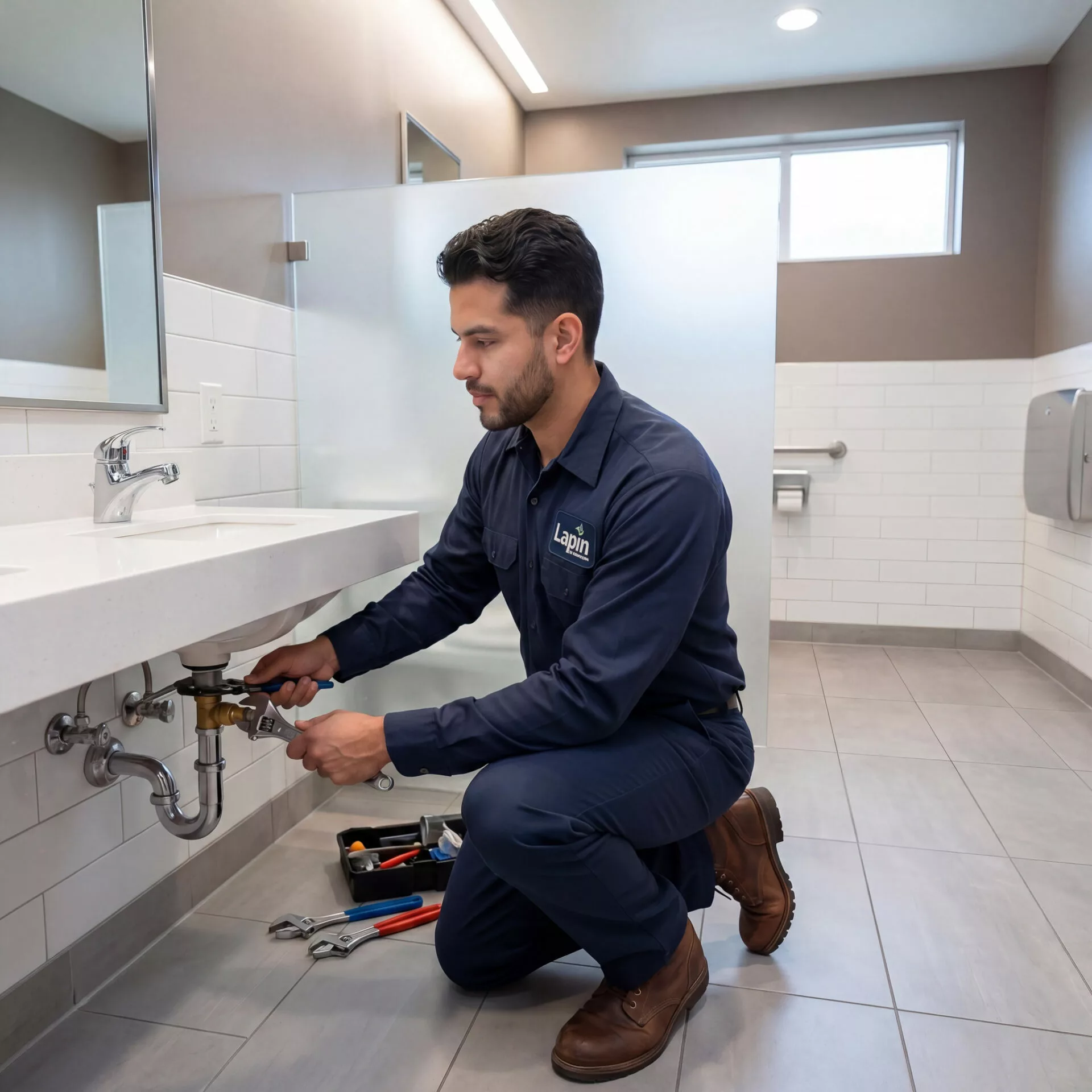 Lapin Services maintenance programs specialist working on-site