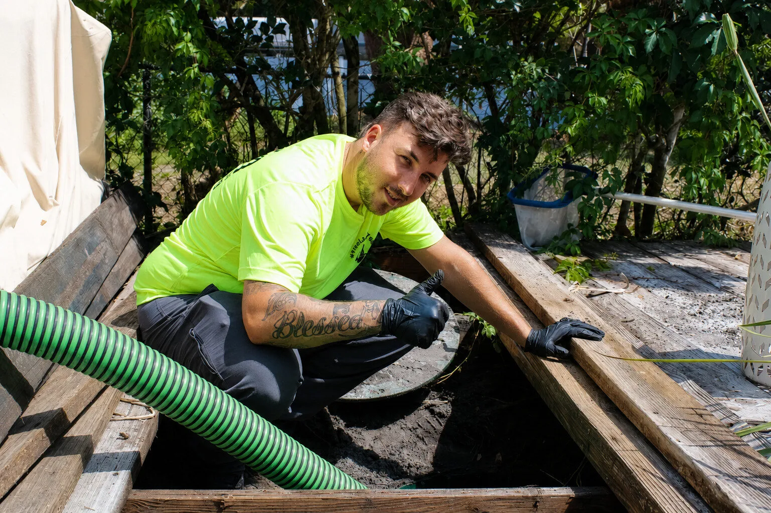 Lapin Services crew and equipment for septic systems