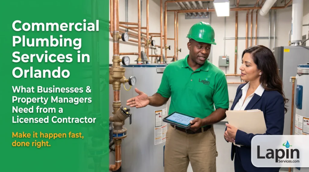 Commercial Plumbing Services in Orlando: What Businesses and Property Managers Need from a Licensed Contractor