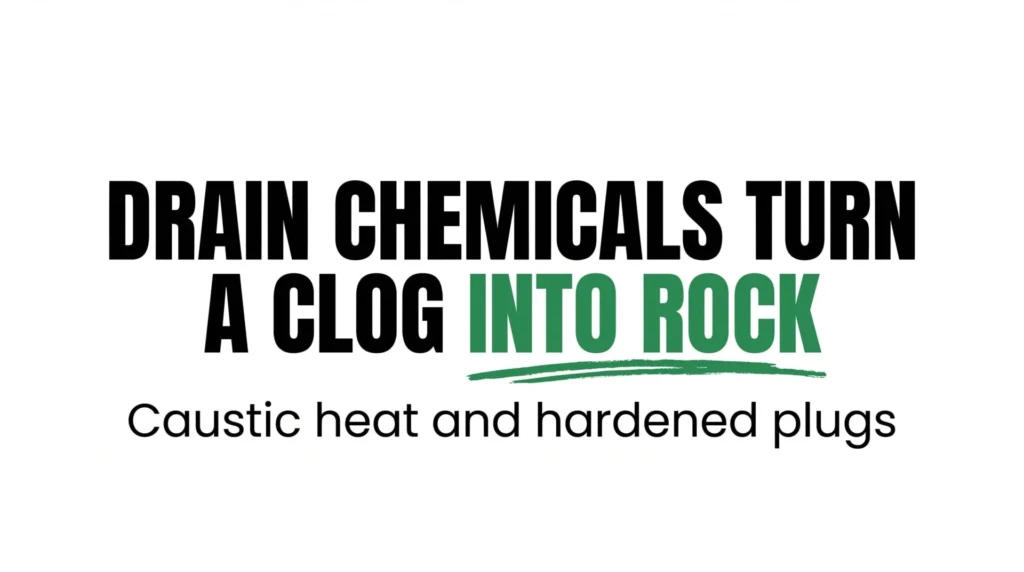 Chemical Drain Cleaner Made Clog Worse? Emergency Fix Guide