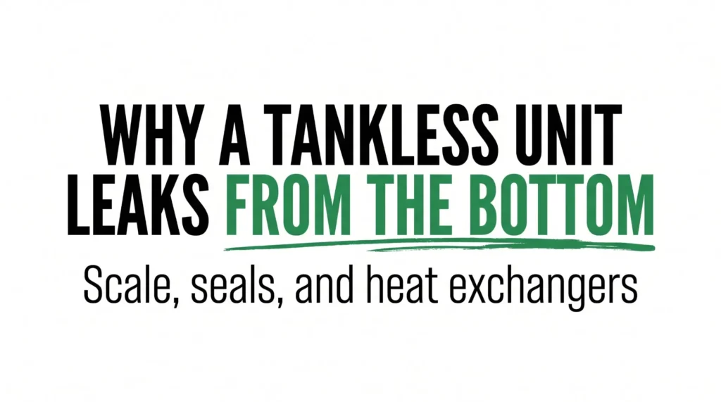 Commercial Tankless Water Heater Leaking from Bottom: Causes & Fixes