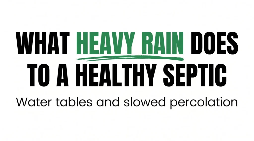 Does Heavy Rain Affect a Healthy Septic System?